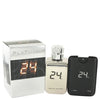 24 Platinum The Fragrance Eau De Toilette Spray + 0.8 oz Mini Pocket Spray By ScentStory For Men