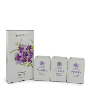 April Violets 3 x 3.5 oz Soap By Yardley London For Women