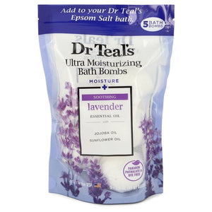 Dr Teal's Ultra Moisturizing Bath Bombs Cologne By Dr Teal's Five (5) 1.6 oz Moisture Soothing Bath Bombs with Lavender, Essential Oils, Jojoba Oil, Sunflower Oil (Unisex)