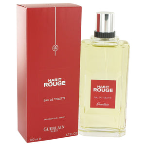 Habit Rouge Eau De Toilette Spray By Guerlain For Men