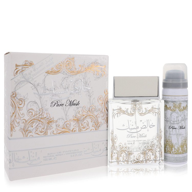 Lattafa Pure Khalis Musk Eau De Parfum Spray Plus 1.7 Deodorant By Lattafa  For Women