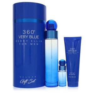 Perry Ellis 360 Very Blue Gift Set By Perry Ellis For Men