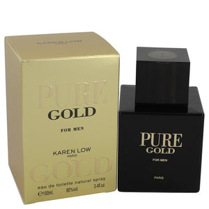 Pure Gold Eau De Toilette Spray By Karen Low For Men For Men