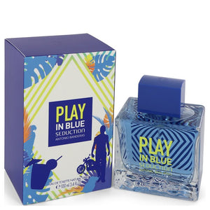 Play In Blue Seduction Eau De Toilette Spray By Antonio Banderas For Men