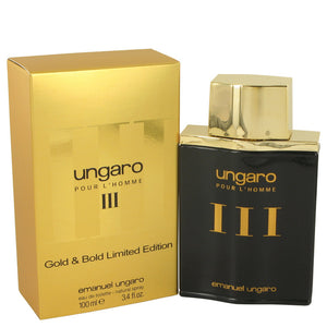 Ungaro Iii Eau De Toilette spray (Gold & Bold Limited Edition) By Ungaro For Men